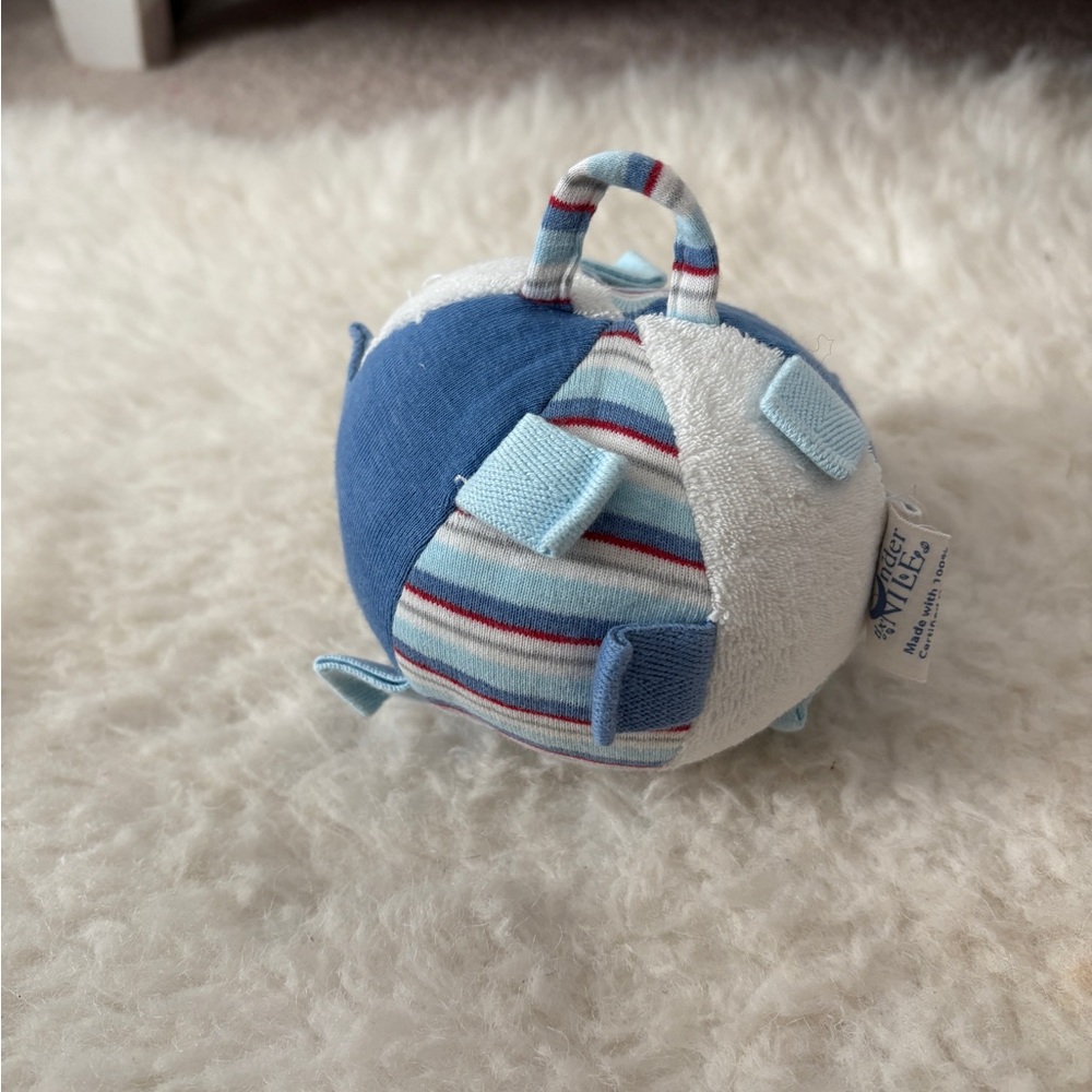 Blue and White Plush Ball Toy- Under the Nile